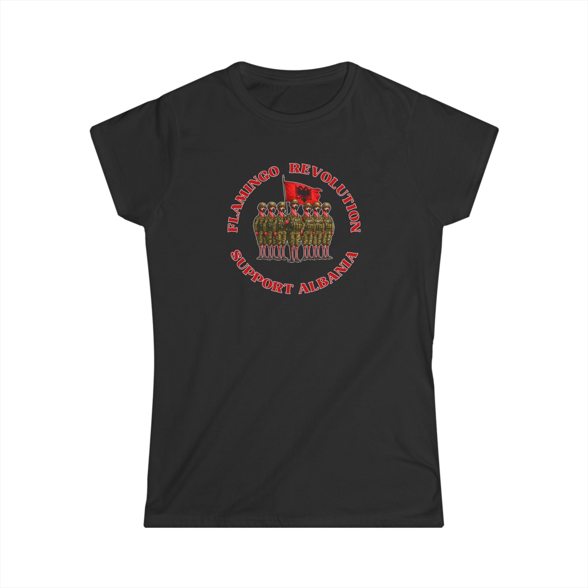 Flamingo Revolution - Suport Albania Women's Tee