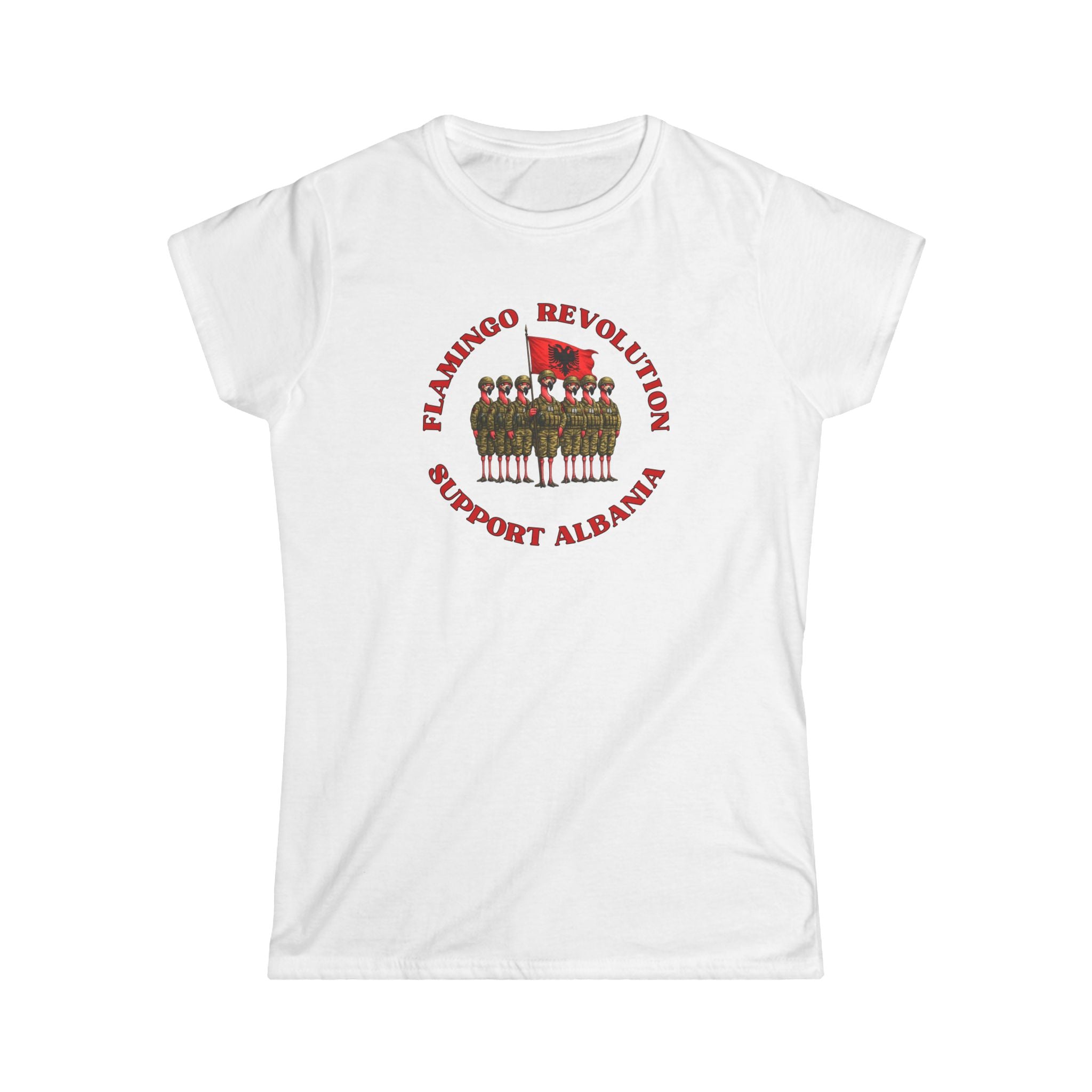 Flamingo Revolution - Suport Albania Women's Tee